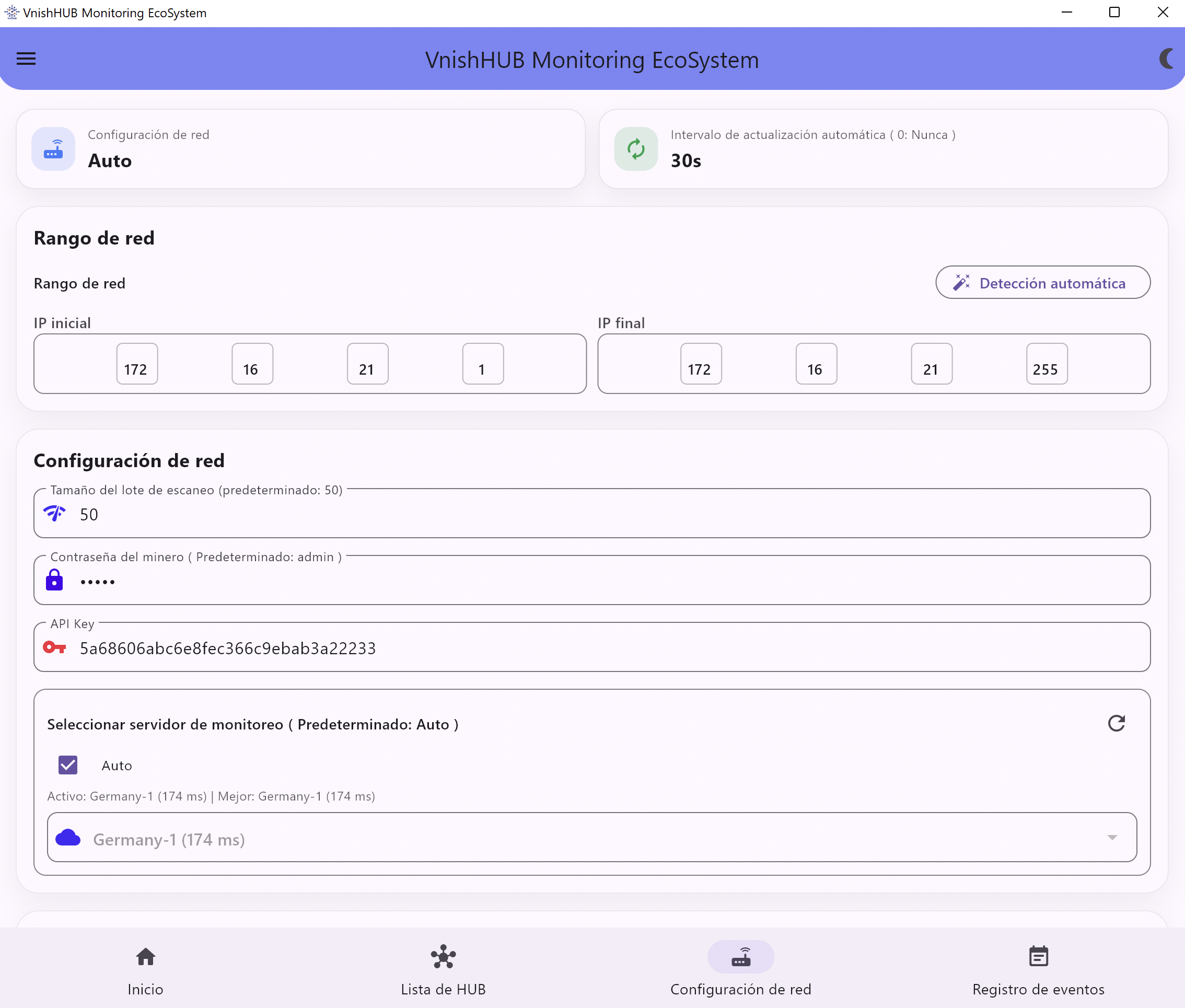 Imagen de conexion en la configuracion de red